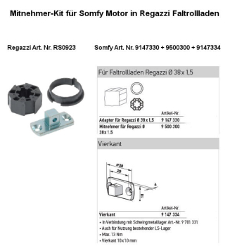 Regazzi Kit für Regapak